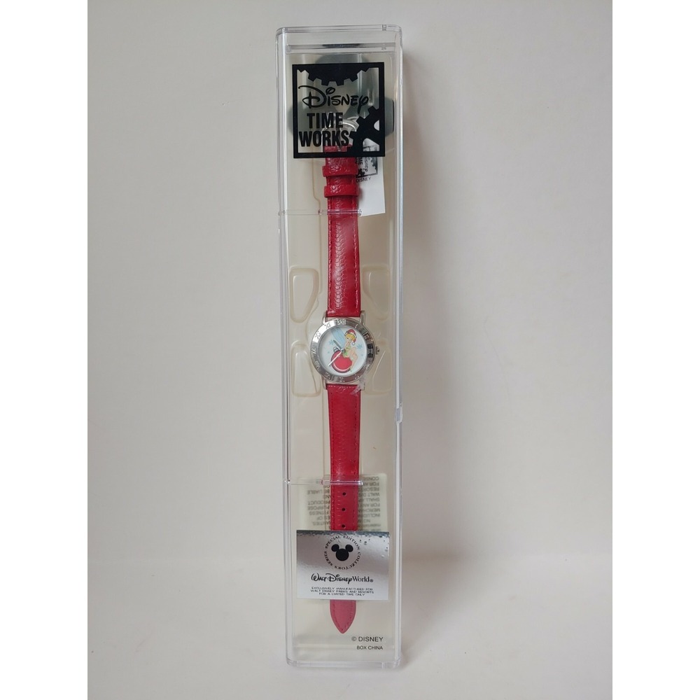 Disney Time works watch in case Tinkerbell